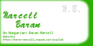marcell baran business card